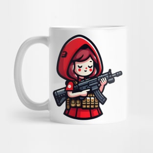 Tactical Little Red Riding Hood Adventure Tee: Where Fairytales Meet Bold Style Mug